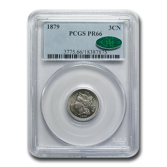 1879 Three Cent Nickel PR-66 PCGS CAC 1879 Three Cent Nickel PR-66 PCGS CAC